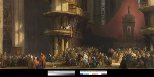 Innenraum des Mailänder Doms, Italien, 1840